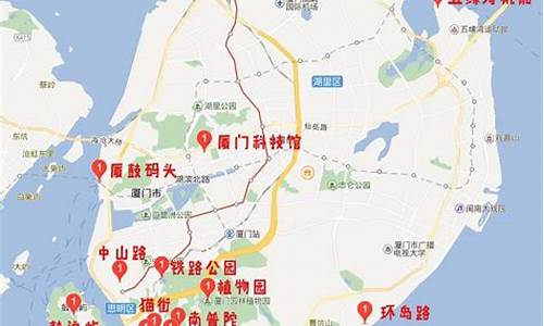 厦门景点分布,厦门景点分布图