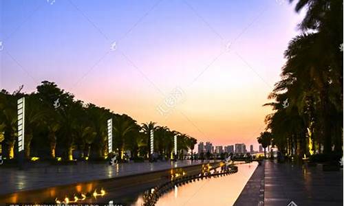 厦门海湾公园夜景图-厦门海湾公园夜景